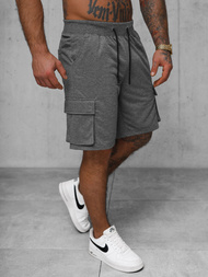 Muške sportske kratke hlače grafitne OZONEE JS/8K1505/5