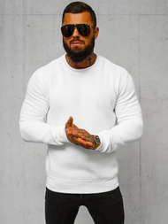 Muška dukserica bijela OZONEE JS/2001-10Z