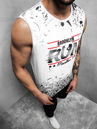 Muška majica bez rukava Bijela OZONEE JS/KS2075Z