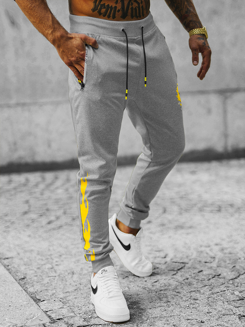 Muške sportske hlače sive OZONEE JS/K10237Z