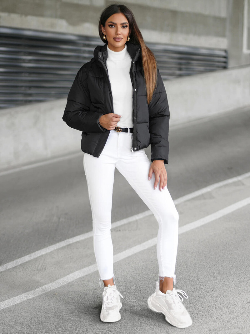 Ženska Jakna Crna OZONEE JS/16M9188/392Z