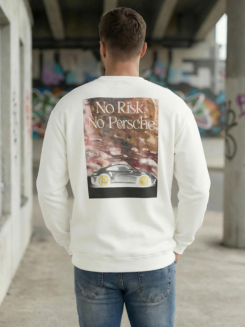 Muška Dukserica Bijela OZONEE JS/65B3918/1Z