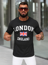 Muška Majica Crna OZONEE JS/8B1373/3