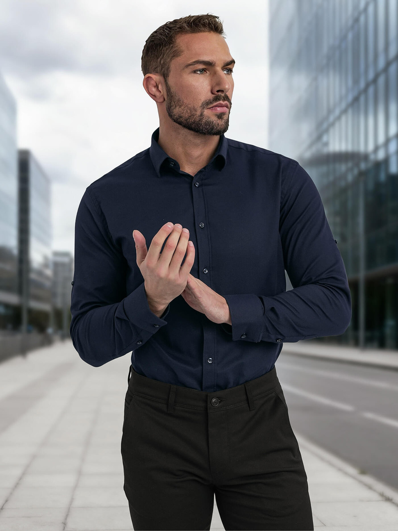 Muška Košulja Modra OZONEE V/V188