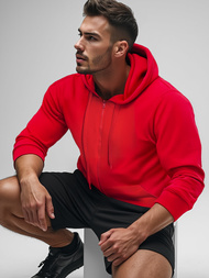 Muška dukserica s kapuljačom crvena OZONEE JS/2008
