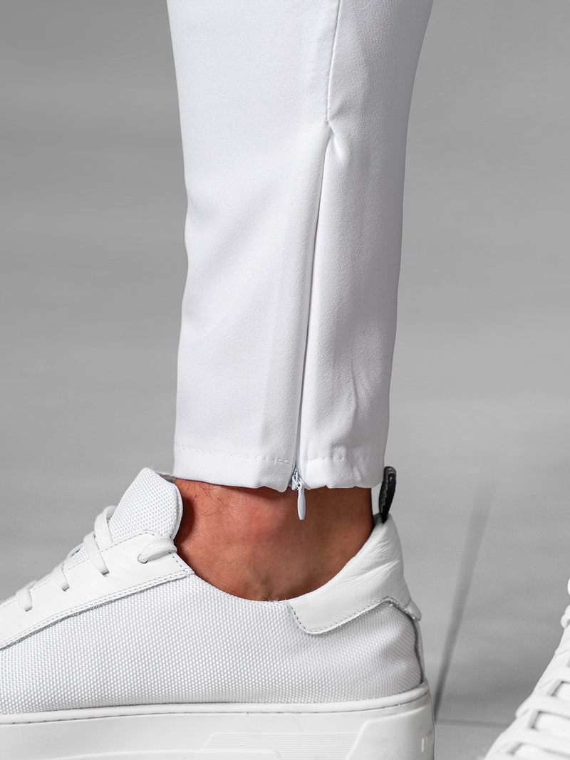 Muške chino hlače bijele OZONEE DJ/3300Z