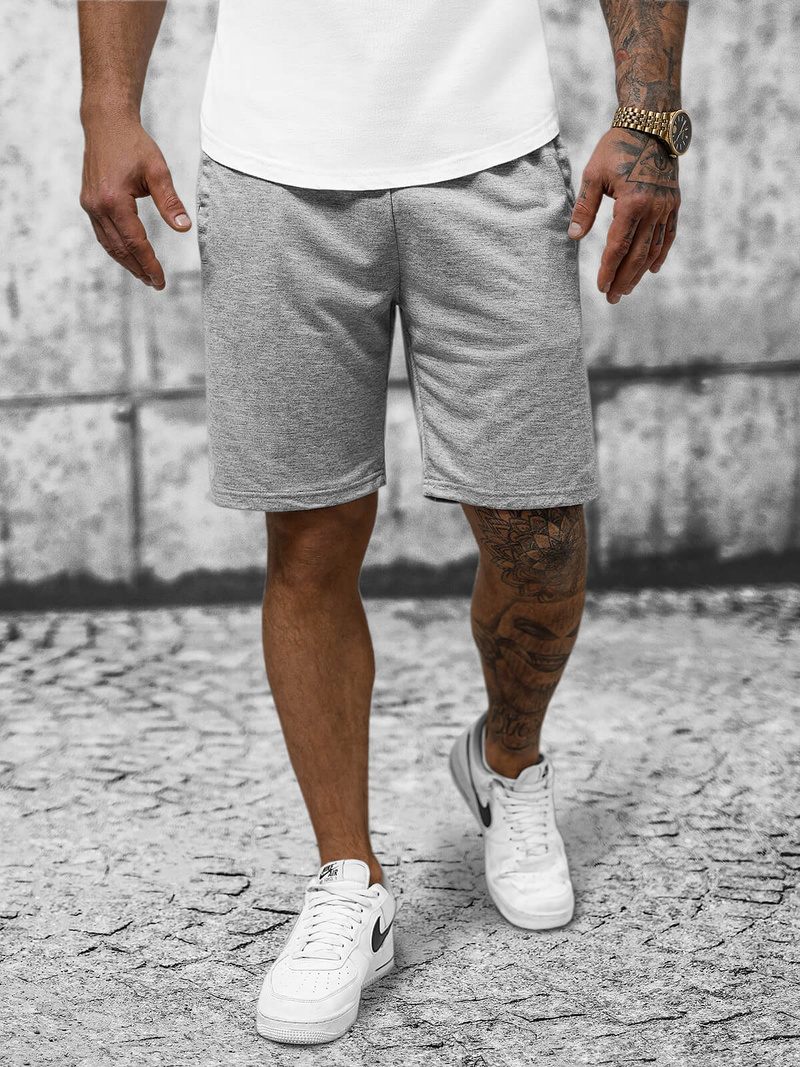 Muške sportske kratke hlače sive OZONEE JS/8K100/2Z