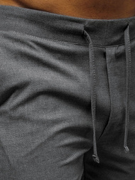 Muške chino hlače Tamnosive OZONEE DJ/5539