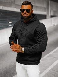 Muška dukserica s kapuljačom crna OZONEE JS/27B6511/3