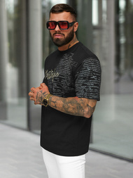 Muška Majica Crna OZONEE O/YN2/631