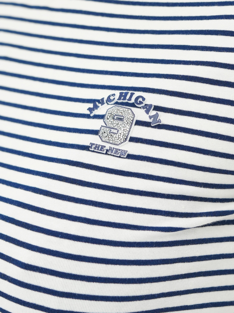 Ženska majica bijelo-modra OZONEE JS/R61604