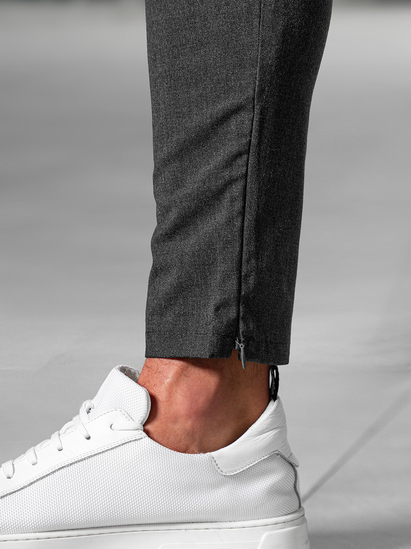 Muške chino hlače grafitne OZONEE DJ/3300Z