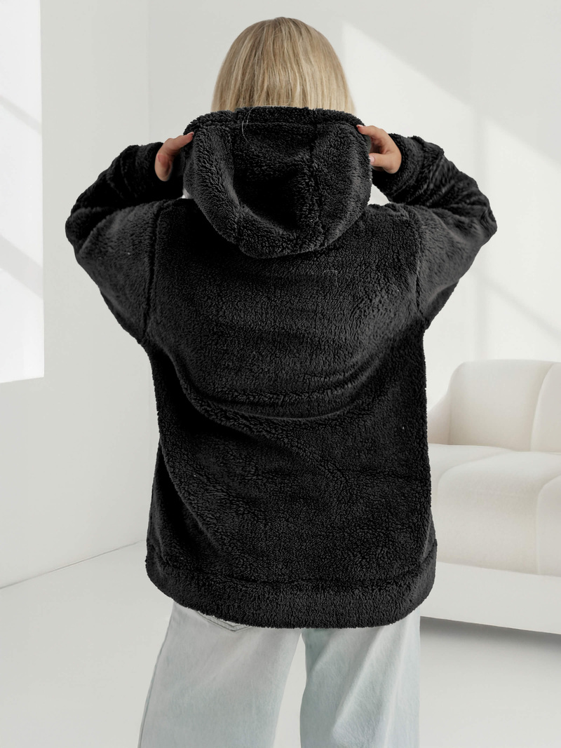 Ženska Dukserica Crna OZONEE JS/HH192/3