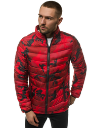 Muška proljetna jakna crvena-camo OZONEE JS/SM80Z