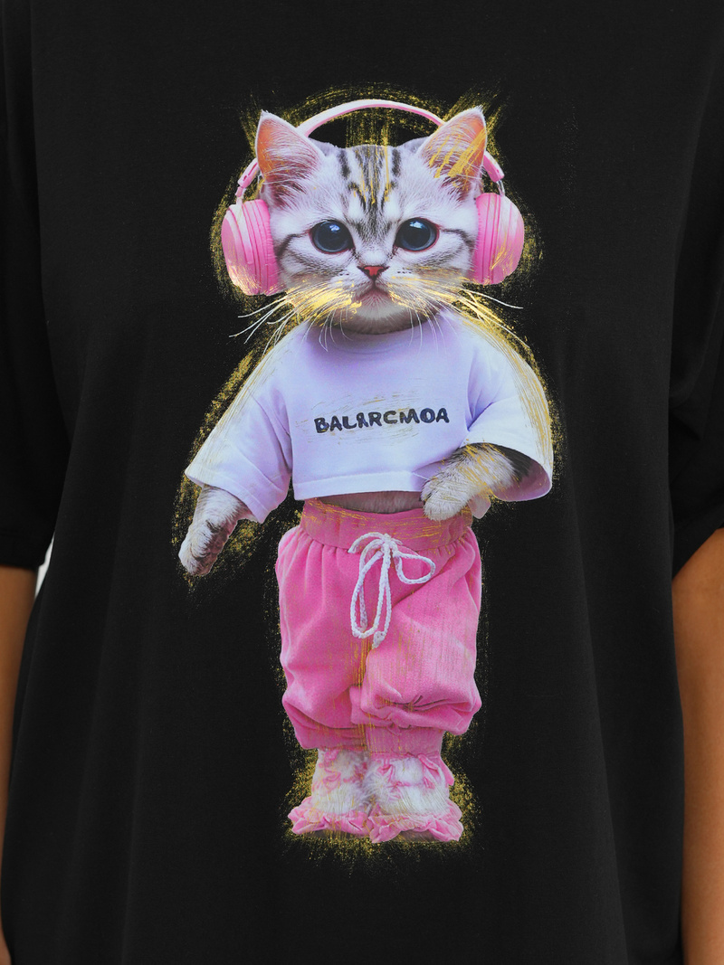 Ženska majica crna OZONEE DJ77423