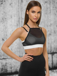 Ženski sportski grudnjak Crno-bijeli OZONEE JS/WX1092