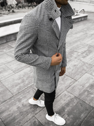 Muški kaput Crno-bijeli OZONEE JS/JP1192