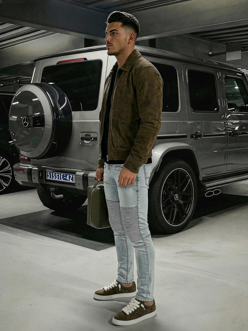 Muške traperice Svijetloplave OZONEE O/EM8889Z