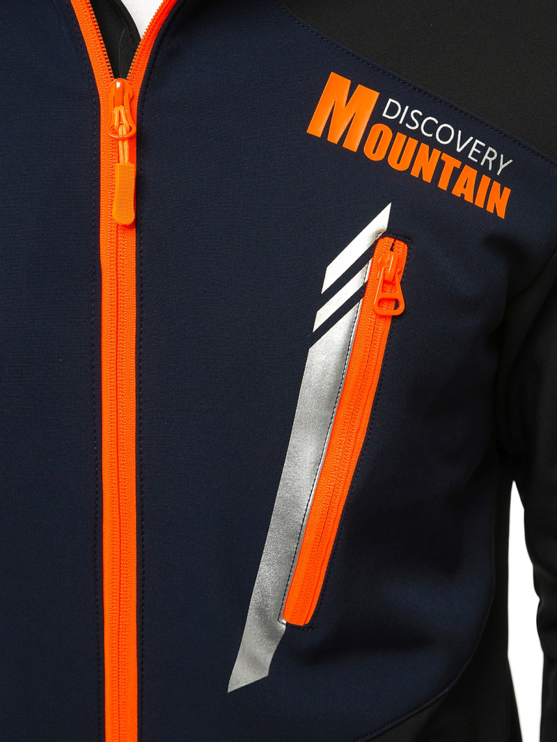 Muška softshell jakna Crno-modra OZONEE JS/HH022/1A