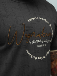 Muška Majica Crna OZONEE O/QQ1535