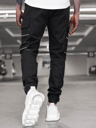 Muške chino jogger hlače Crne OZONEE G/11146