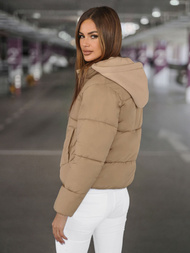 Ženska Jakna Svijetlo-Bež OZONEE JS/16M9187/158Z