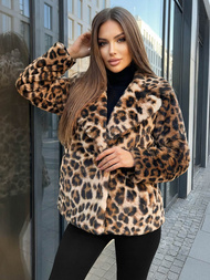 Ženska jakna bež-smeđa OZONEE JS/61M8500/158Z