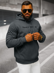 Muška dukserica s kapuljačom grafitna OZONEE JS/27B6512/5