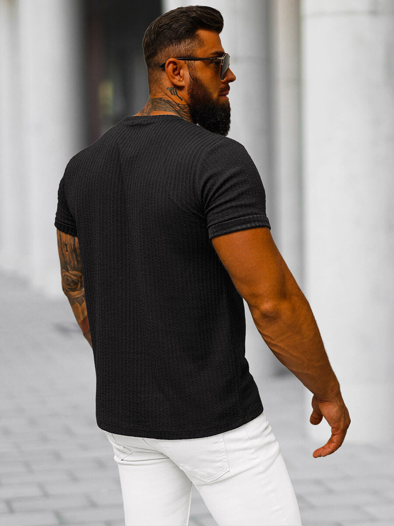 Muška Majica Crna OZONEE O/7766T