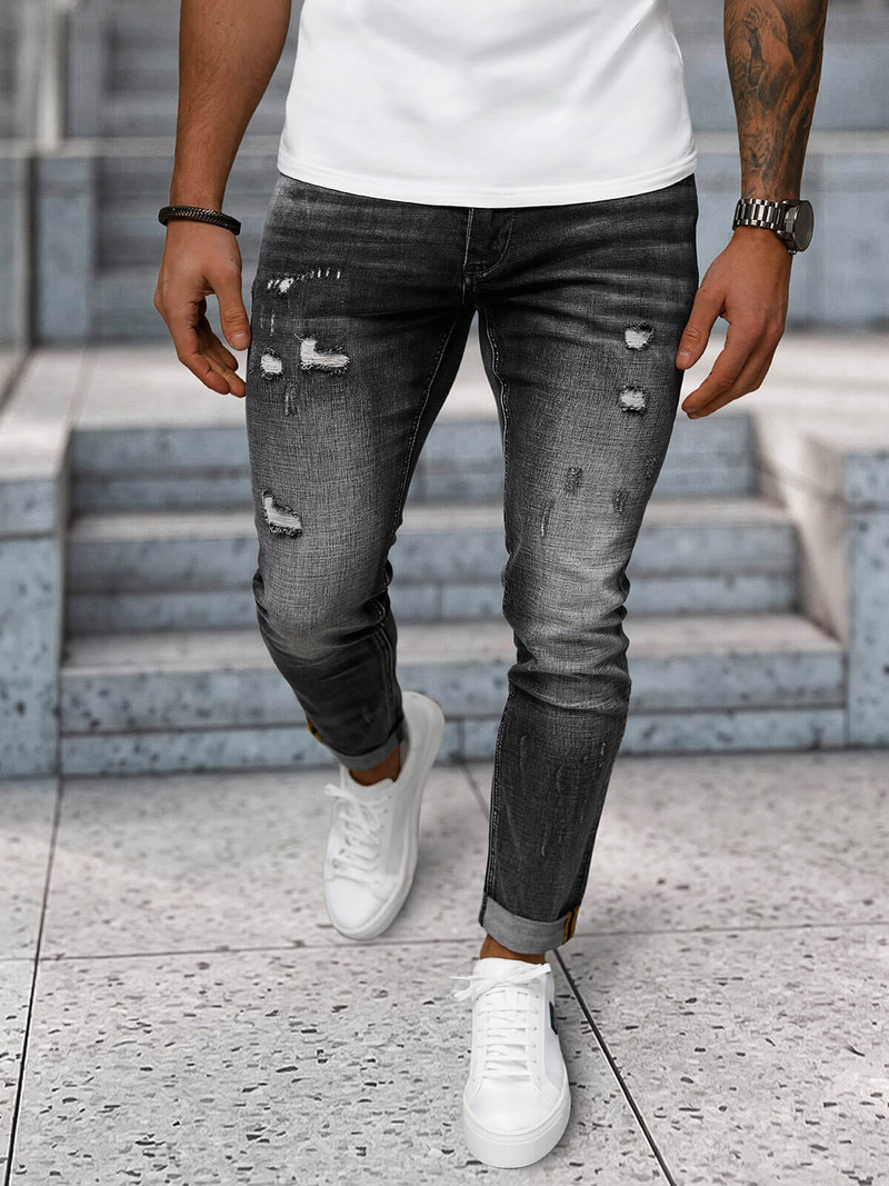 Muške traperice crne OZONEE NB/MP0169G