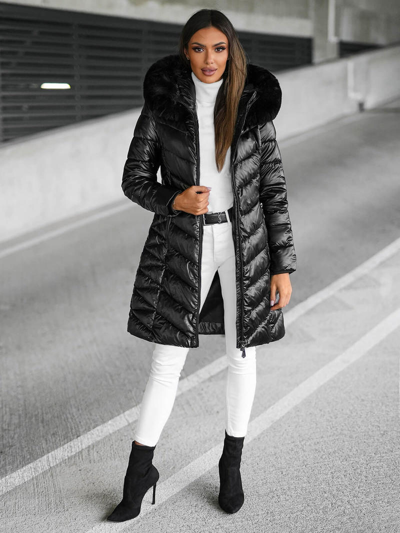 Ženska Jakna Crni OZONEE JS/16M9100/392Z