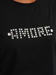 Ženska majica crno-srebrna OZONEE JS/YJ77716