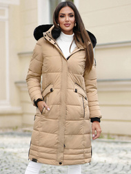 Ženska jakna bež OZONEE O/W377Z