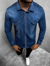 Muška traper košulja Plava OZONEE O/1697Z