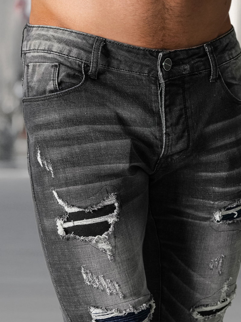 Muške traperice crne OZONEE NB/MP0075NZ