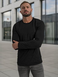 Muška majica dugi rukav crna OZONEE JS/DB71/1