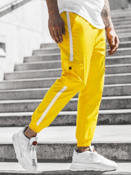 Muške chino jogger hlače Žute OZONEE DJ/5580