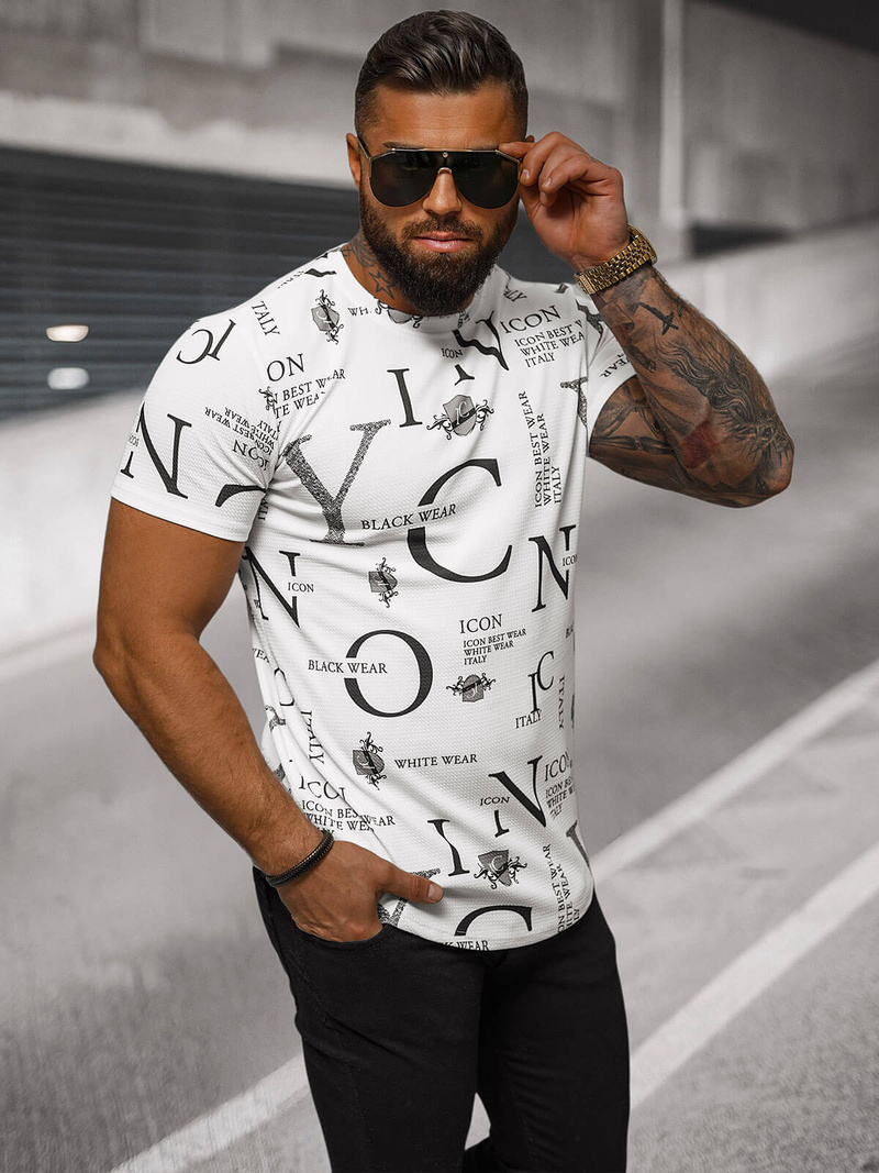 Muška Majica Bijeli OZONEE O/T6482