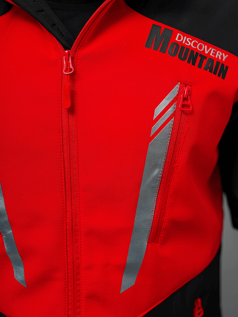 Muška softshell jakna Crno-crvena OZONEE JS/HH022/1CZ