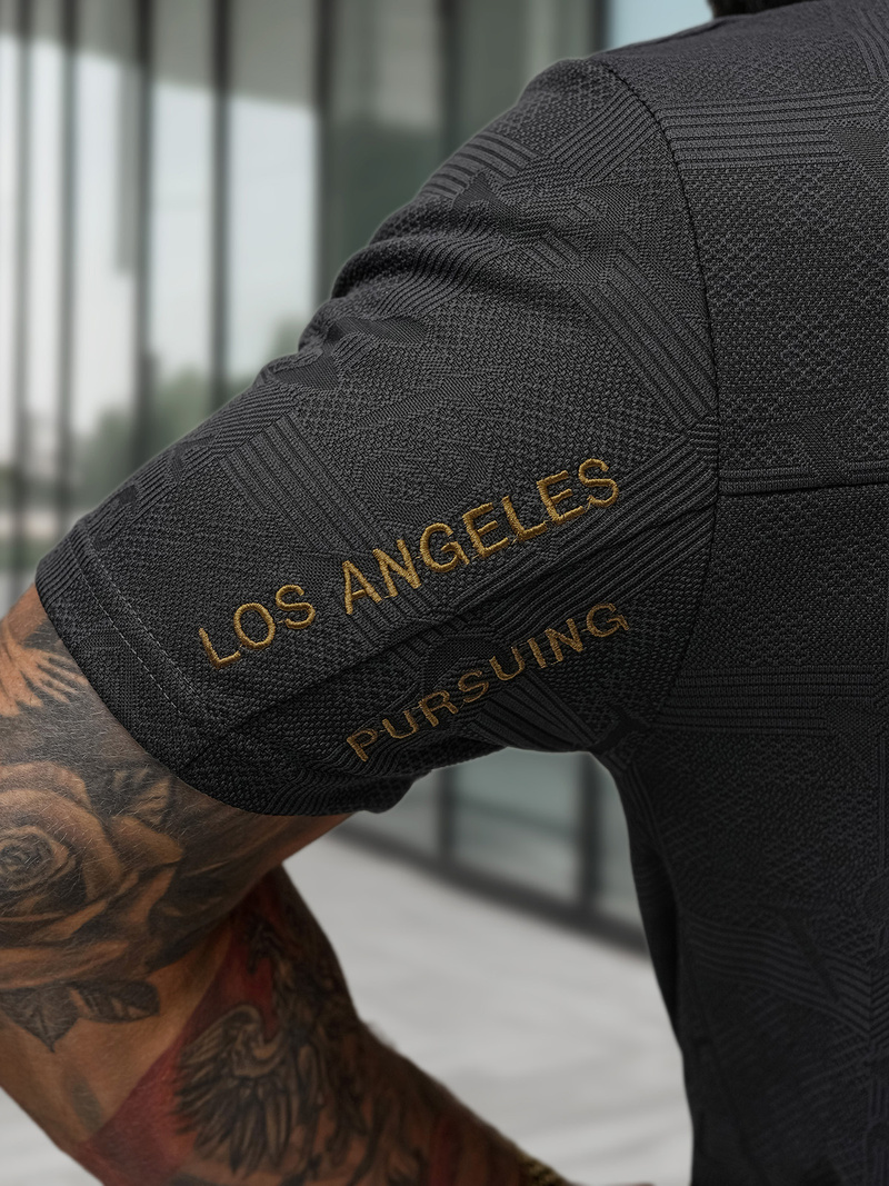 Muška Majica Crna OZONEE O/QQ1568