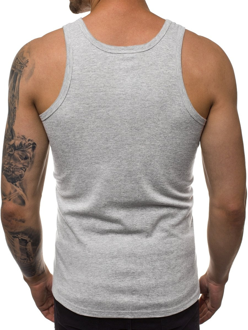 Muška majica bez rukava siva OZONEE JS/NB001