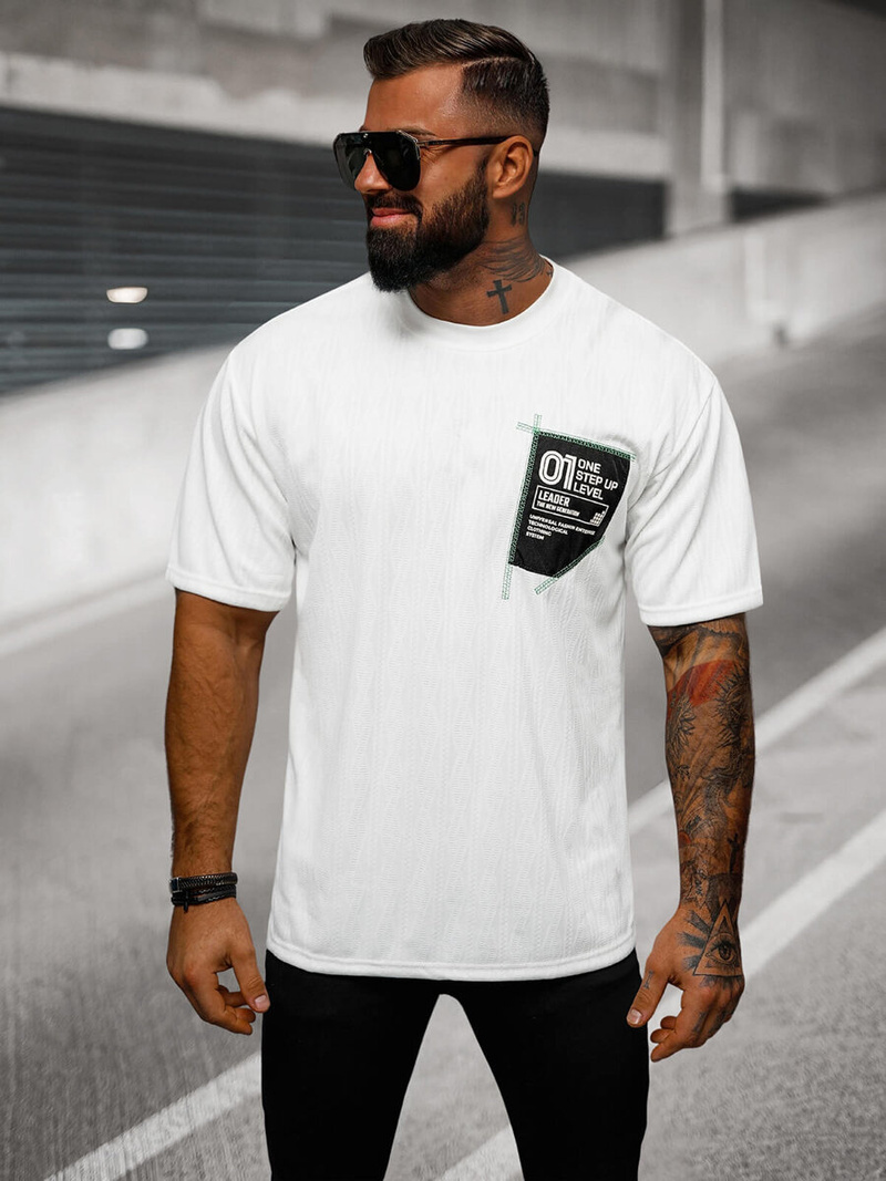 Muška majica bijela OZONEE O/3C333