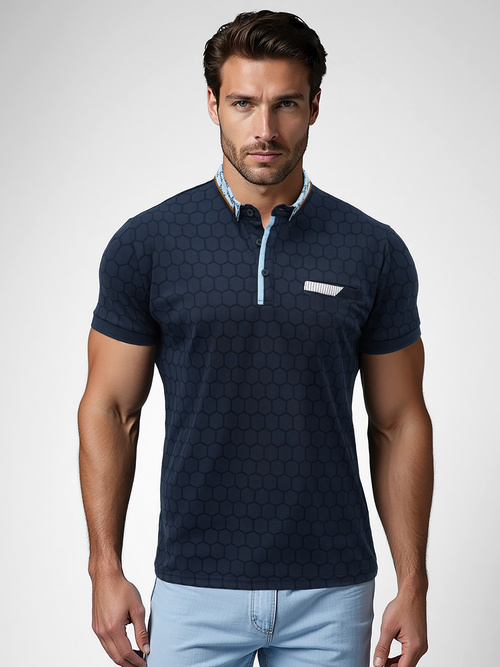 Muška polo majica modra OZONEE O/QQ923