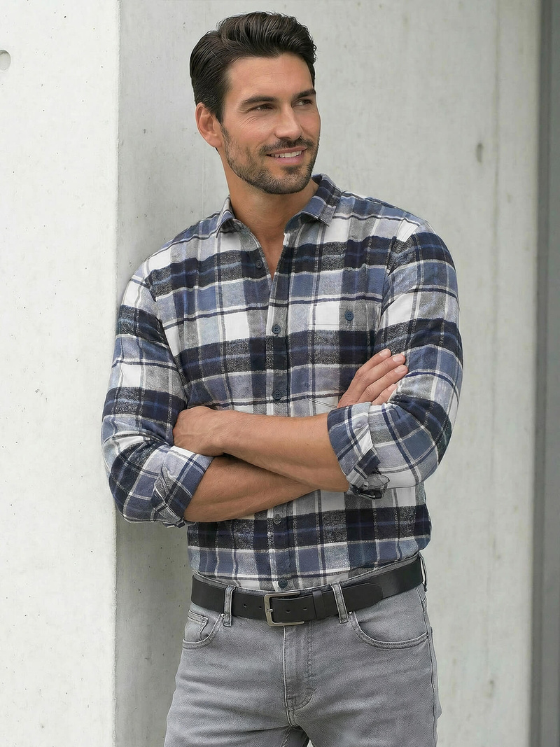 Muška Košulja Modra OZONEE V/V175Z