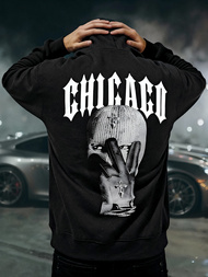 Muška dukserica s kapuljačom crna JS/21B1903/3