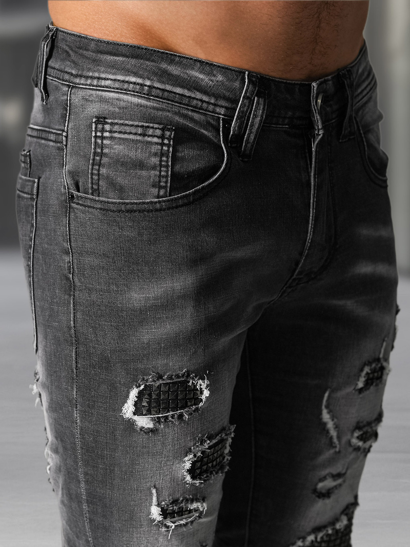 Muške traperice crne OZONEE NB/MP0152NZ