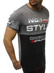 Muška majica grafitno-crna OZONEE JS/SS10900