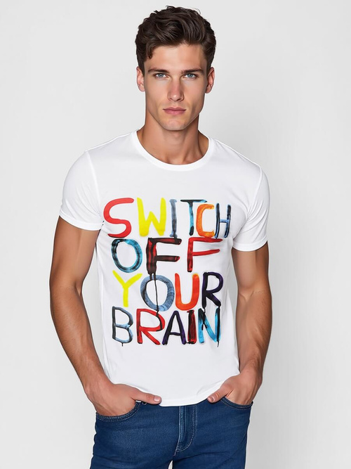 Muška majica bijela OZONEE O/T125/1Z