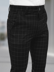 Muške chino hlače crne OZONEE DJ/5515