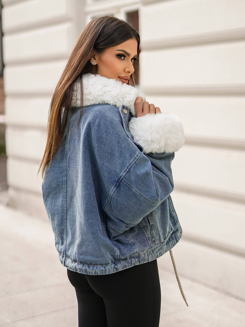 Ženska traper jakna plava OZONEE JS/11Z8219